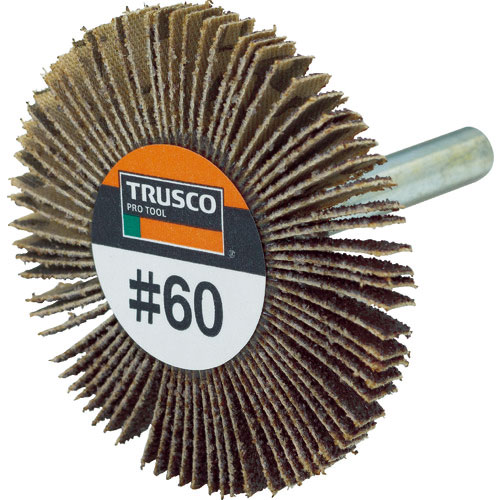 ＴＲＵＳＣＯ　薄型フラップホイール　５０Ｘ５Ｘ６　＃６０　５個入＿