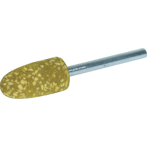 ＴＲＵＳＣＯ　ゴム軸付砥石　砲弾型　８Ｘ幅２０Ｘ軸３　２２０＃　１０本入＿