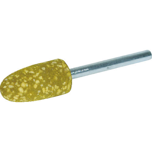 ＴＲＵＳＣＯ　ゴム軸付砥石　砲弾型　１０Ｘ幅２０Ｘ軸３　２２０＃　１０本入＿