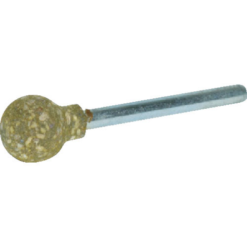 ＴＲＵＳＣＯ　ゴム軸付砥石　球型　８Ｘ軸３　２２０＃　１０本入＿