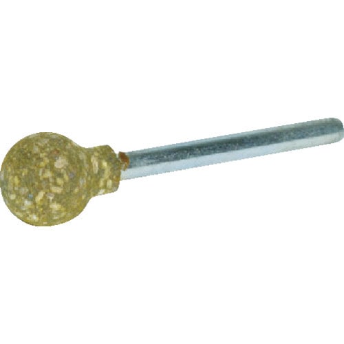 ＴＲＵＳＣＯ　ゴム軸付砥石　球型　１０Ｘ軸３　２２０＃　１０本入＿