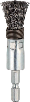 ＴＲＵＳＣＯ　六角軸筒型ブラシ１５Ｘ６．３５　鋼線０．３　スプリング付＿