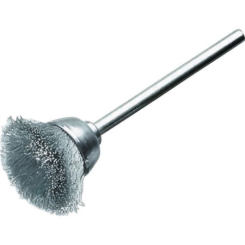 ＬＥＳＳＭＡＮＮ　ミニチュア軸付カップ型ブラシ　鋼線０．１　１８＿