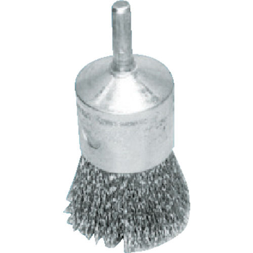 バーテック　ワイラークリンプ軸付エンドブラシＳＵＳ０．１５＿