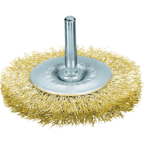 ＬＥＳＳＭＡＮＮ　軸付ホイルブラシ　真鍮めっき鋼線　０．２５　５０＿