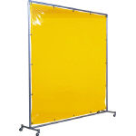 吉野　遮光フェンスアルミパイプ　１×２　単体固定　イエロー＿