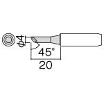 白光　こて先　４Ｃ型　面のみ＿