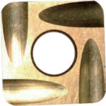 富士元　フェイス加工用Ｓタイプ精密級チップ　超硬Ｋ種　ＴｉＮ　ＣＯＡＴ＿