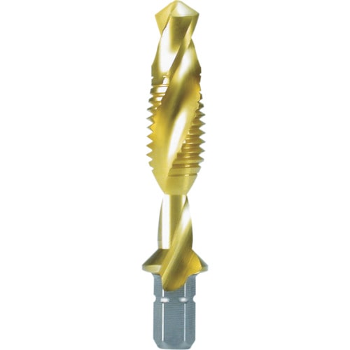 ＲＵＫＯ　六角軸タッピングドリル　Ｍ３Ｘ０．５　３６ｍｍ　チタン＿