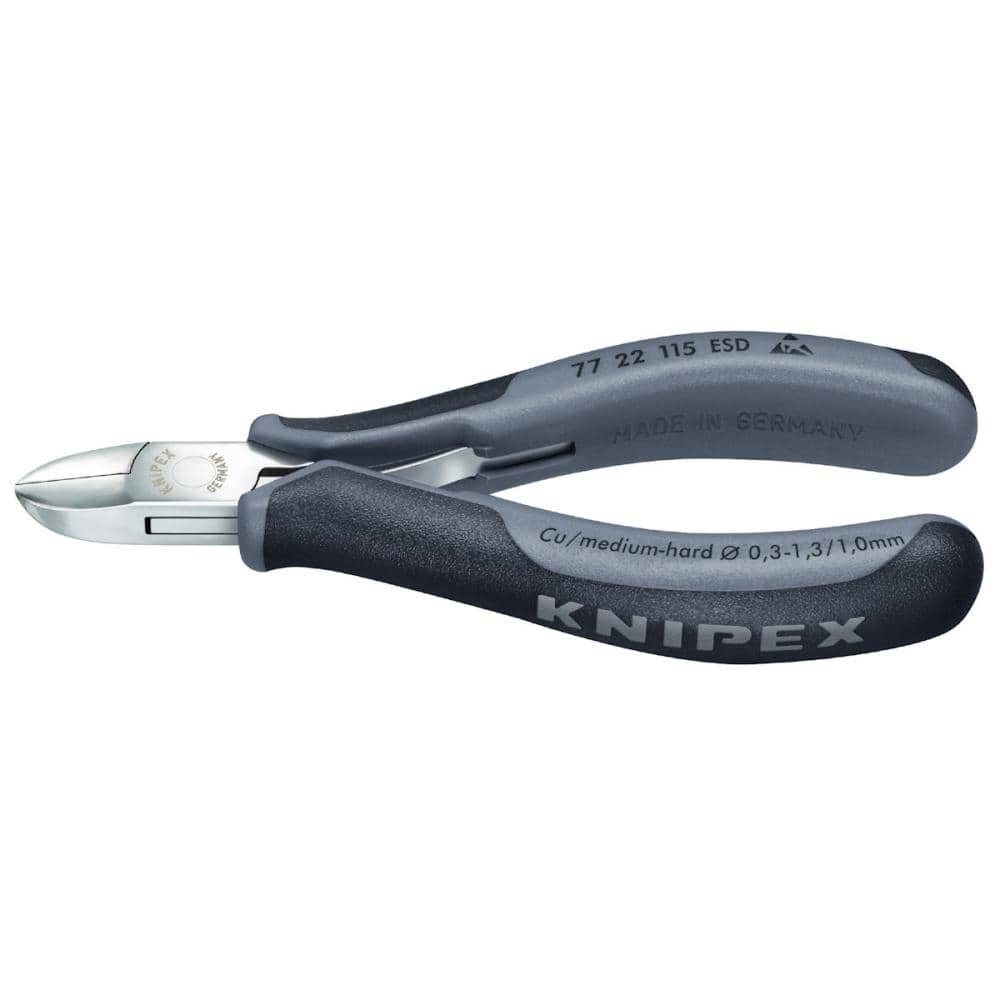 ＫＮＩＰＥＸ（クニペックス）　エレクトロニクスニッパー　ＥＳＤ　１１５ｍｍ　７７２２－１１５ＥＳＤ