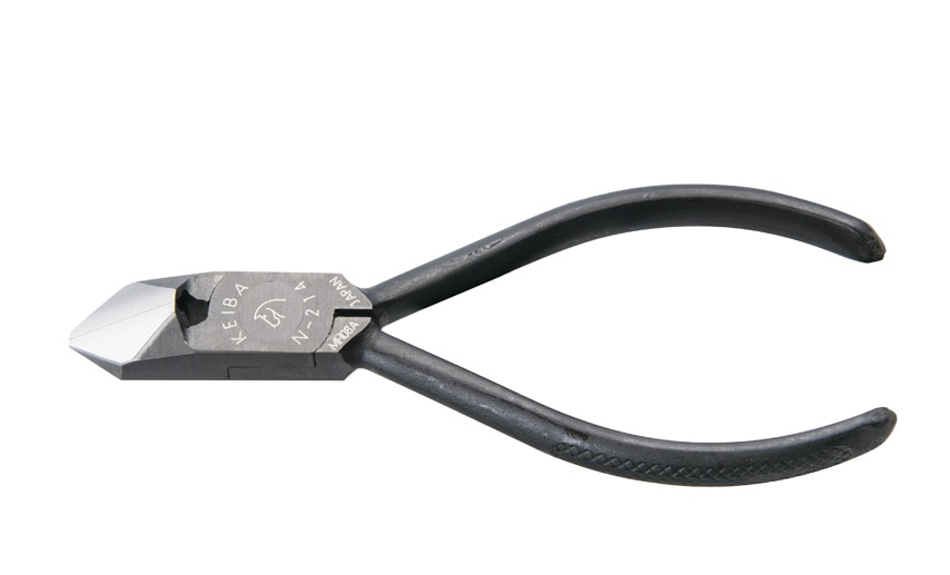 ケイバ　斜めニッパー（ローレットハンドル）　Ｎ－２１４Ｒ