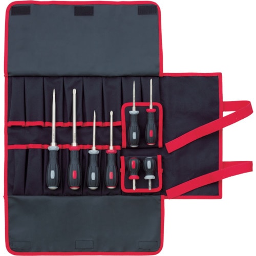 ＴＯＮＥ　パワーグリップドライバーセット　８本組　布袋付き　ＰＧＤ８＿