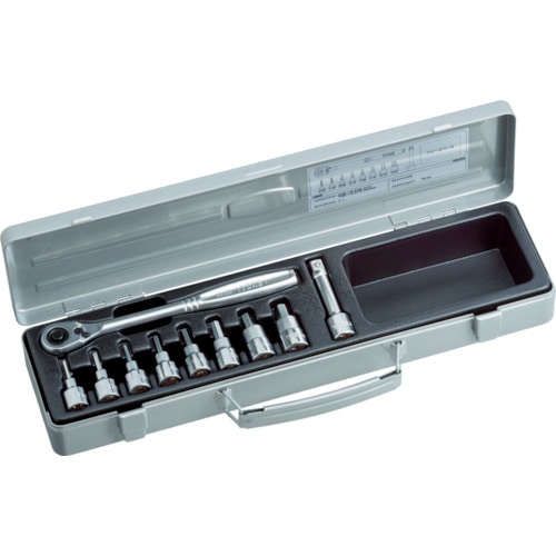 ＴＯＮＥ　ヘキサゴンソケットレンチセット　吋目　１０ｐｃｓ　ＨＢ３０８２＿