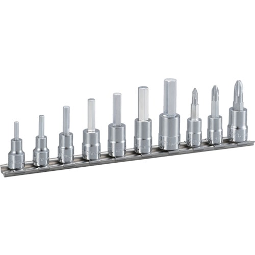 ＴＯＮＥ　ヘキサゴンソケットセット（ホルダー付）インチサイズ　１０ｐｃｓ　ＨＨＢ２１０＿