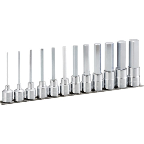 ＴＯＮＥ　ロングヘキサゴンソケットセット（ホルダー付）　１２ｐｃｓ　ＨＨ４１２Ｌ＿