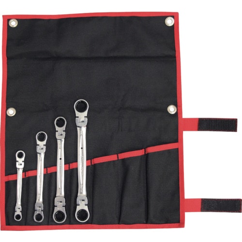 ＴＯＮＥ　両首振ラチェットめがねレンチセット　インチサイズ　ＲＭＦＷＢ４００＿