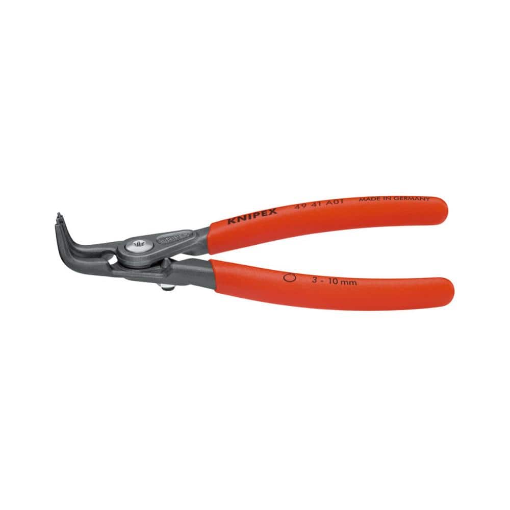 ＫＮＩＰＥＸ　軸用精密スナップリングプライヤー先端９０°曲先端０．９ｍｍ　１３０ｍｍ４９４１－Ａ０１