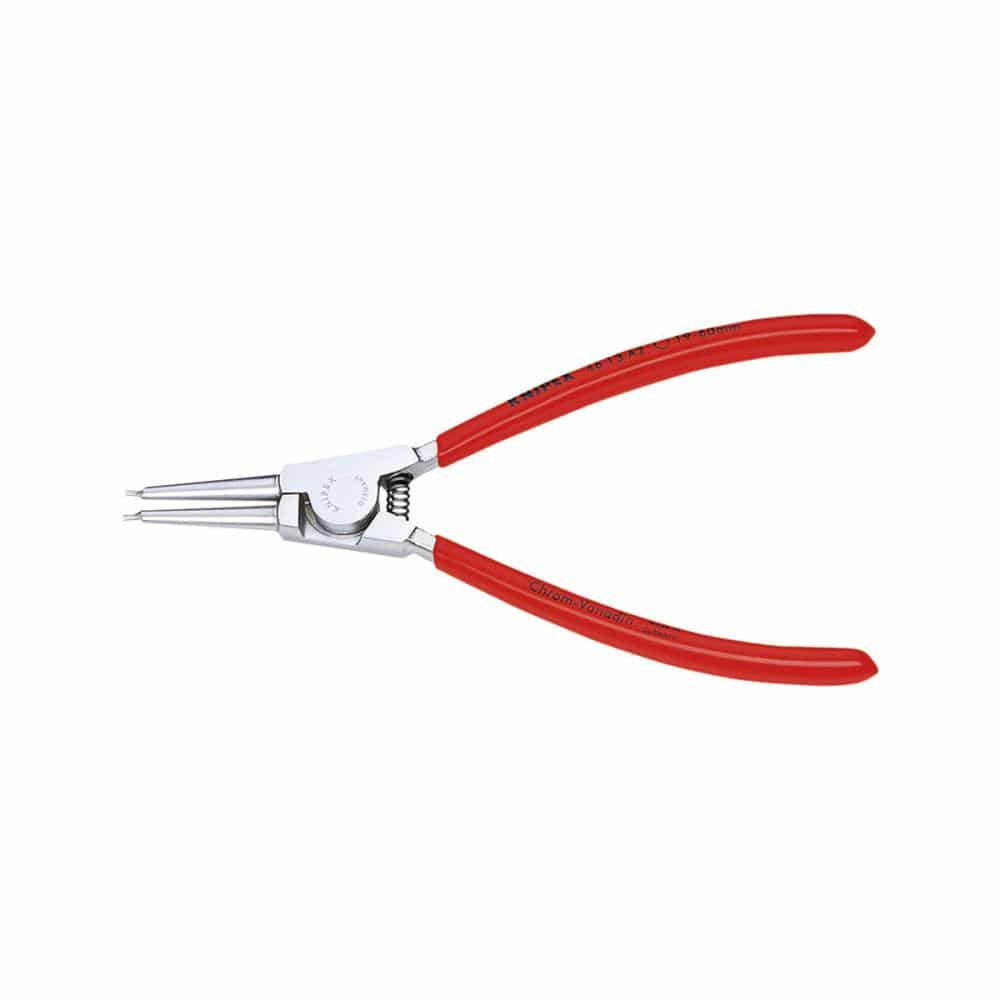 ＫＮＩＰＥＸ　軸用スナップリングプライヤー　直　先端径１．８ｍｍ　１８０ｍｍ　　４６１３－Ａ２