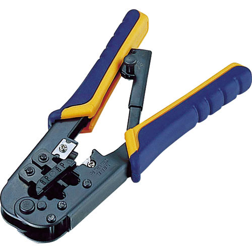 エレコム　ラチェットタイプＲＪ４５／ＲＪ１１コネクタかしめ工具＿