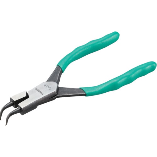 ＴＲＵＳＣＯ　スナップリングプライヤー　孔用　０．８　曲爪５０型＿