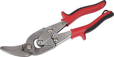 ＴＲＵＳＣＯ　万能金切ハサミ　オフセットタイプ　左曲り　４５度＿