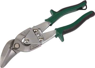 ＴＲＵＳＣＯ　万能金切ハサミ　オフセットタイプ　右曲り　４５度＿