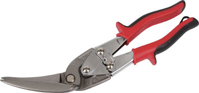 ＴＲＵＳＣＯ　万能金切ハサミ　オフセットロングタイプ　左曲り　４５度＿