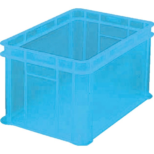 ＴＲＵＳＣＯ　Ｓ型透明コンテナ　５４Ｌ　透明ブルー＿