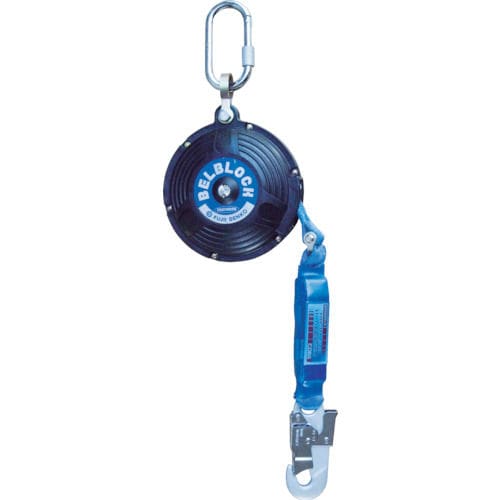 ツヨロン　ベルト巻取式ベルブロック（６ｍタイプショック付き）＿