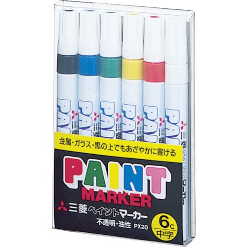 ｕｎｉ　ペイントマーカー油性中字６色セット＿