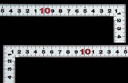 シンワ　鉄工用曲尺平ぴたシルバー５０ｃｍ