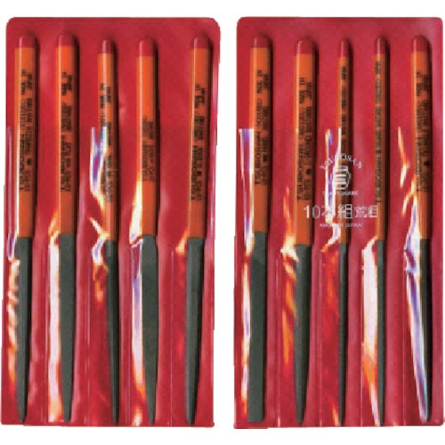 ツボサン　組ヤスリセット　１０本組　荒目＿