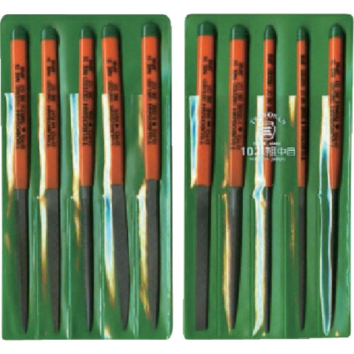 ツボサン　組ヤスリセット　１０本組　中目＿