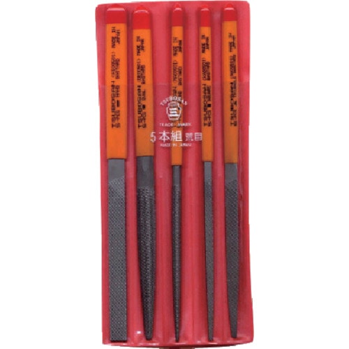 ツボサン　組ヤスリセット５本組　荒目＿