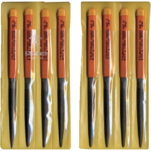 ツボサン　組ヤスリ　８本組　半丸　細目＿