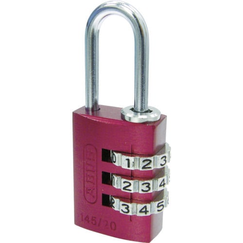 ＡＢＵＳ　ナンバー可変式南京錠　１４５－２０　レッド＿