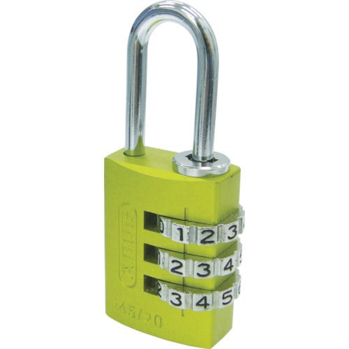 ＡＢＵＳ　ナンバー可変式南京錠　１４５－２０　イエロー＿