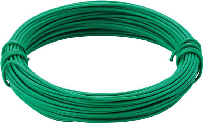 ＴＲＵＳＣＯ　カラー針金　ビニール被覆タイプ　グリーン　線径０．９ｍｍ＿