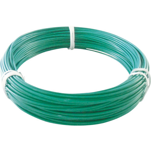 ＴＲＵＳＣＯ　カラー針金　ビニール被覆タイプ　２．０ｍｍＸ２５ｍ　緑＿