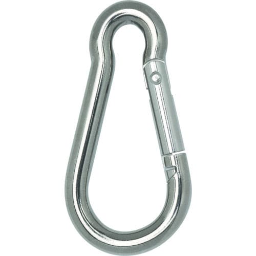 ＴＲＵＳＣＯ　国産ステンレスカラビナハーケン　Ｂ型　８Ｘ８０ｍｍ＿
