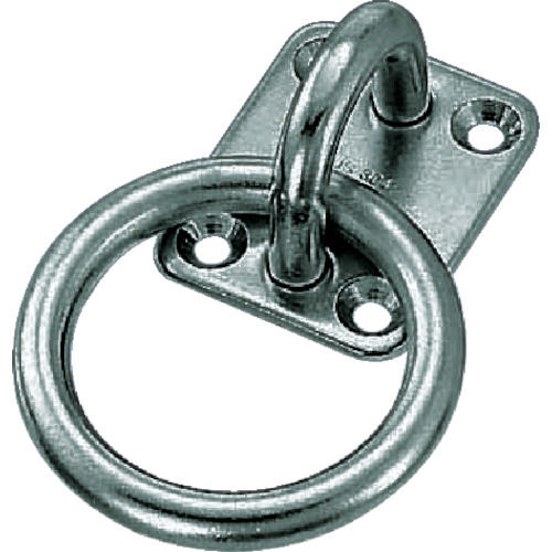 ＴＲＵＳＣＯ　丸カンプレート　ステンレス製　５ｍｍ＿