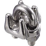 ＴＲＵＳＣＯ　ワイヤークリップ　ステンレス製　２ｍｍ用　（２個入）＿