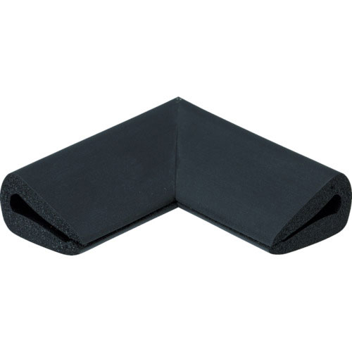 ＴＲＵＳＣＯ　安心クッション　はさみこみ型　コーナー用　幅１８ｍｍ　ブラック＿