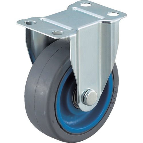 ワコー　エアーキャスター（固定車）　７５ｍｍ　ゴム車＿