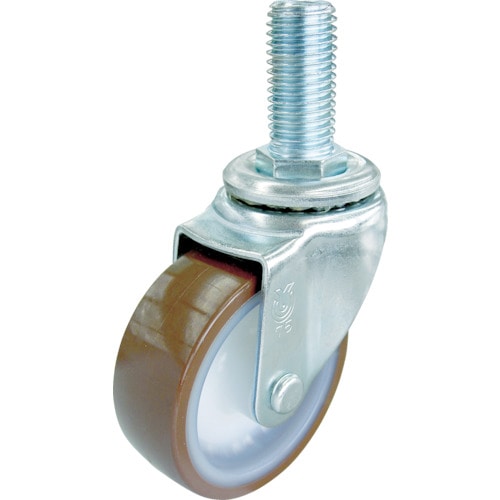 ユーエイ　ねじ込みキャスター　自在車５０径ウレタン車輪＿