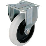 ワコー　エアーキャスター（固定車）　１２５ｍｍ　ホワイトゴム車＿