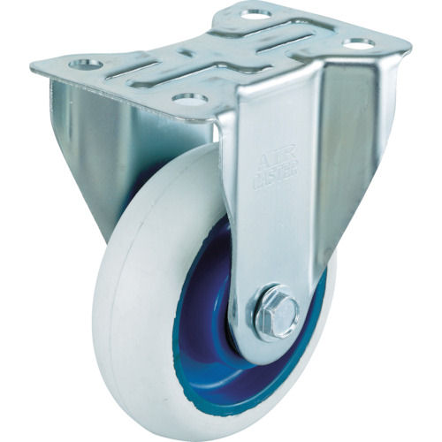 ワコー　エアーキャスター（固定車）　１００ｍｍ　ホワイトゴム車＿