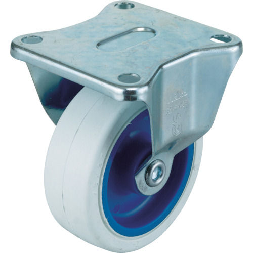 ワコー　エアーキャスター（固定車）　１００ｍｍ　ホワイトゴム車＿