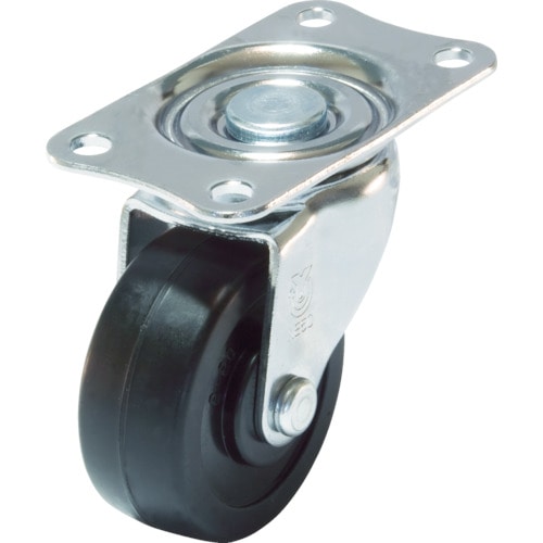 ユーエイ　キャスター自在車　径１２５ハードゴム車輪＿