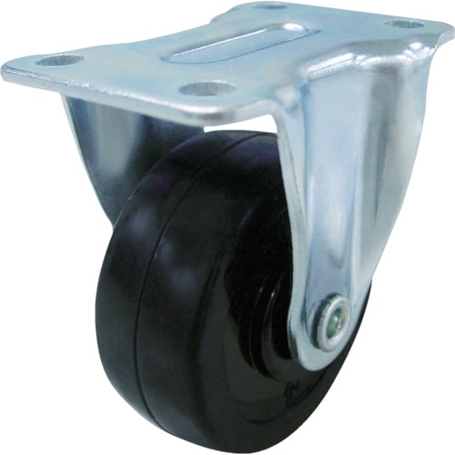 ユーエイ　キャスター固定車　３８径ゴム車輪